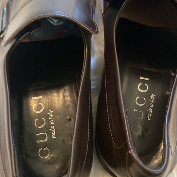 GUCCI Darkest Brown Leather Loafers - Picture 8 of 11